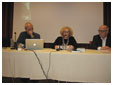 il relatore prof. Scaglione con Lucia Coppola e Marco Boato